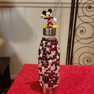 Mickey Mouse Beaded Water Bottle